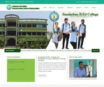 Sundarbanbedptti.org.in(Sundarban B Ed College & Sundarban PTTI) Screenshot