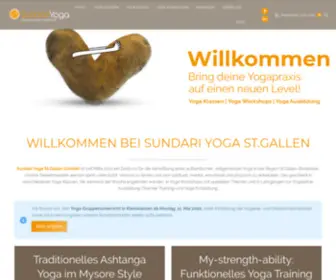 Sundari-Yoga.com(Yoga St.Gallen) Screenshot