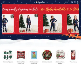 Sundaybra.com(The Perfect Matching Family Christmas Pajamas) Screenshot