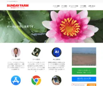 Sundayfarm.co.jp(データは大切な資産です) Screenshot