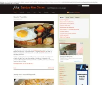 Sundaynitedinner.com(Sunday night dinner (SND)) Screenshot