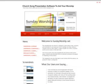 Sundayworship.net(Sunday Worship Church Video) Screenshot
