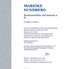 Sundberg.de(Mareike Sundberg) Screenshot