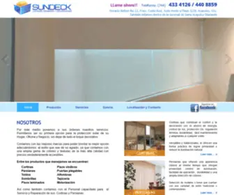 Sundeckcortinasypersianas.com(Sundeck Cortinas y persianas en Acapulco) Screenshot