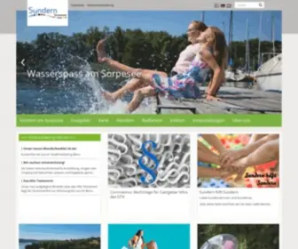 Sundern-Sorpesee.de(Dies ist eine Webseite der Stadtmarketing Sundern eG und bietet Informationen zum Thema) Screenshot