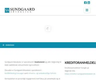 Sundgaardadvokater.dk(Velkommen hos Sundgaard Advokater) Screenshot