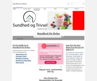 Sundhedoghelse.dk(Sundhed og Helse) Screenshot