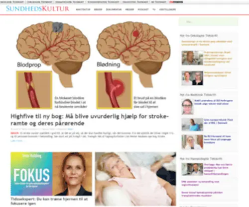 Sundhedskultur.dk(Forside) Screenshot