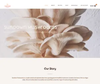 Sundownmushrooms.com(A small urban mushroom farm based in Las Vegas) Screenshot