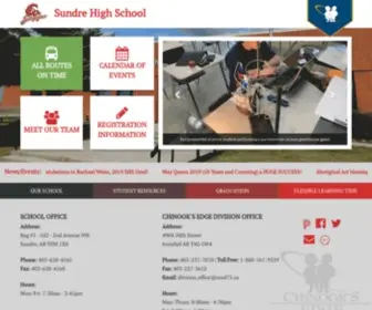 Sundrehigh.ca(Chinook Edge School Division) Screenshot