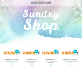 Sundrypremiums.com(Instant Premium Upgrade Codes) Screenshot