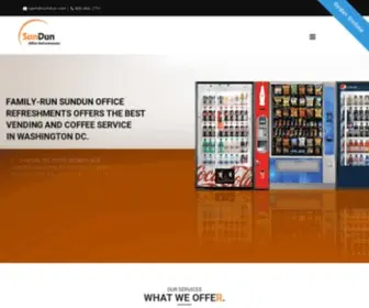 Sundun.com(Expert Vending Machines & Office Coffee Service in Washington DC) Screenshot