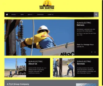 Sunelectric.com(Provider of Specialized Electrical Construction and Maintenance Services) Screenshot