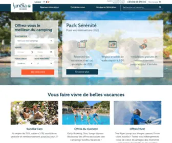 Sunelia.com(Sunêlia) Screenshot
