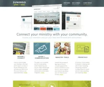 Sunergo.net(Online Tools for Churches in Canada) Screenshot