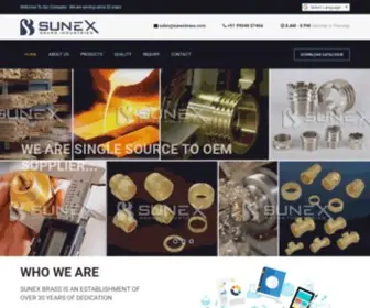 Sunexbrass.com(Sunex Brass Industries) Screenshot