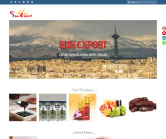 Sunexport.ir(Trading Iranian high) Screenshot