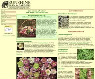 Sunfarm.com(Sunshine Farm and Gardens) Screenshot