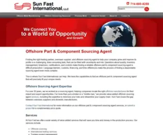 Sunfastusa.com(Offshore Part & Component Sourcing Agent) Screenshot