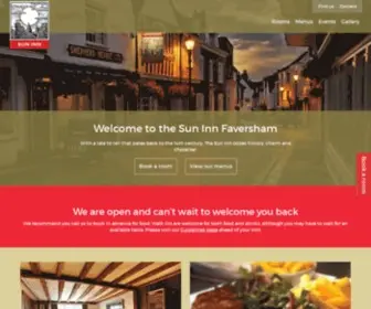 Sunfaversham.co.uk(Sun Inn) Screenshot