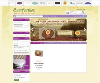 Sunfeather.com(Handmade Bodycare) Screenshot