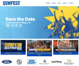 Sunfest.com(May 2) Screenshot