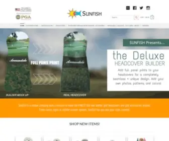 Sunfishsales.com(Handcrafted Golf Headcovers and Golf Accessories by Sunfish) Screenshot