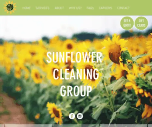 Sunflowercleaninggroup.com(Sunflower Cleaning Group) Screenshot