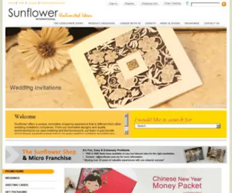 Sunflowercreative.com(Wedding Invitation Cards) Screenshot