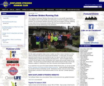 Sunflowerstriders.org(The Topeka Sunflower Striders Running Club) Screenshot