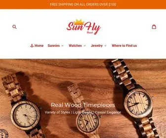 Sunfly.ca(Premium handmade bamboo and wood sunglasses and watches. SunFly) Screenshot