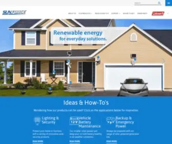 Sunforceproducts.com(Renewable Energy Products) Screenshot