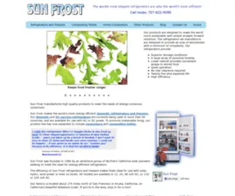 Sunfrost.com(Energy Efficient Refrigerators) Screenshot