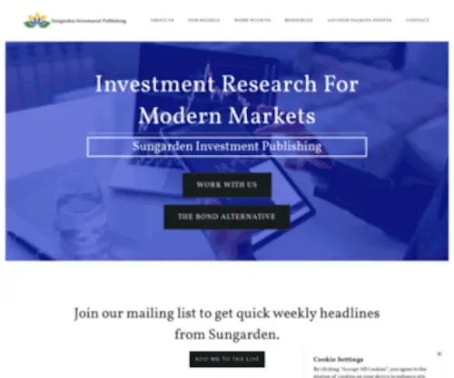 Sungardeninvestment.com(Sungarden Investment Publishing) Screenshot