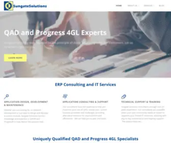 Sungate-Solutions.com(QAD Enterprise Applications & Progress 4GL Expert Consultants) Screenshot