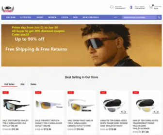 Sunglassesmallwholesale.com(Popular Oakley) Screenshot