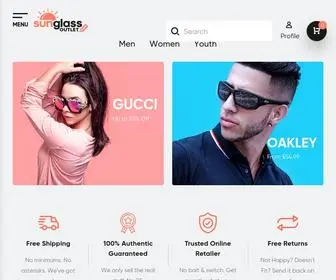 Sunglassoutlet.com(Sunglass Outlet) Screenshot