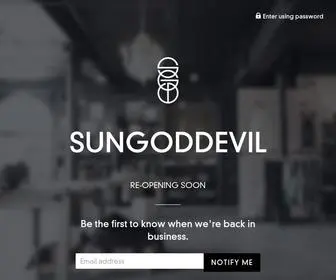 Sungoddevil.com(SUNGODDEVIL) Screenshot