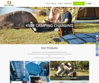Sungzu.com(Sungzu Outdoor Solar and Power Product Manufacturing) Screenshot