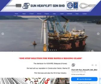 Sunheavylift.com(KISWIRE Distributor Malaysia) Screenshot