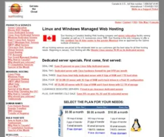 Sunhosting.ca(Wholesale web hosting) Screenshot