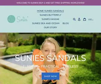 Suniesandal.com(SUNIES SANDALS stylish comfortable all day shoes) Screenshot