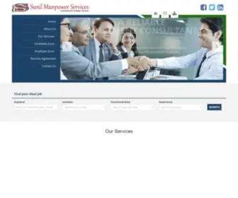 Sunilmanpowerservices.com(Sunil manpower services) Screenshot