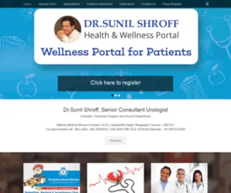 Sunilshroff.com(Senior Consultant Urologist) Screenshot