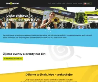 Suninvent.cz(Prodej a pronájem stanů a dalšího vybavení pro akce) Screenshot
