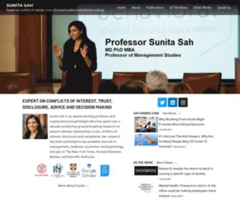 Sunitasah.com(Expert on conflicts of interest) Screenshot