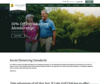 Sunlakegolfclub.com(Sun 'N Lake Golf Club) Screenshot