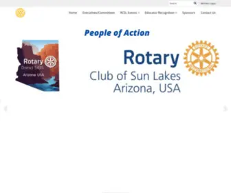 Sunlakesrotary.com(Rotary Club of Sun Lakes) Screenshot