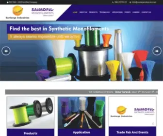 Sunlargeindustries.com(Synthetic Monofilament) Screenshot