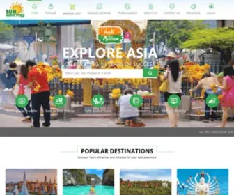 Sunleisureworld.com(Thailand Travel Agency) Screenshot
